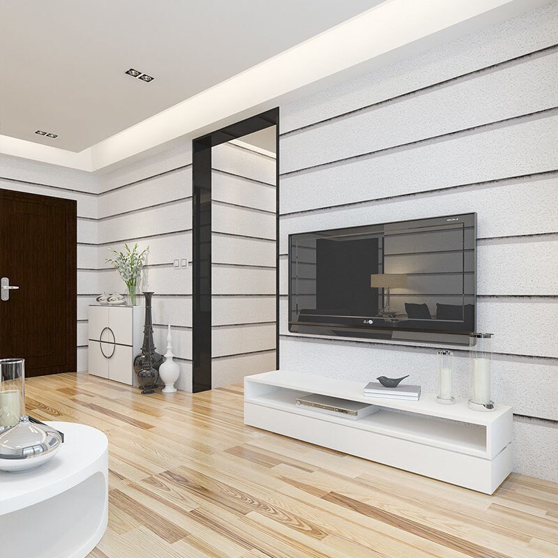 horizontal striped wallpaper b&q,living room,interior design,room,property,wall