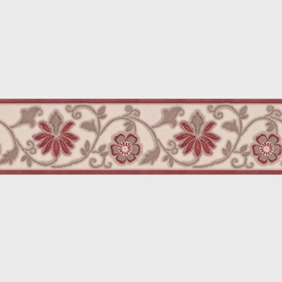 벽지 테두리 b & m,분홍,무늬,직물,베이지,식물