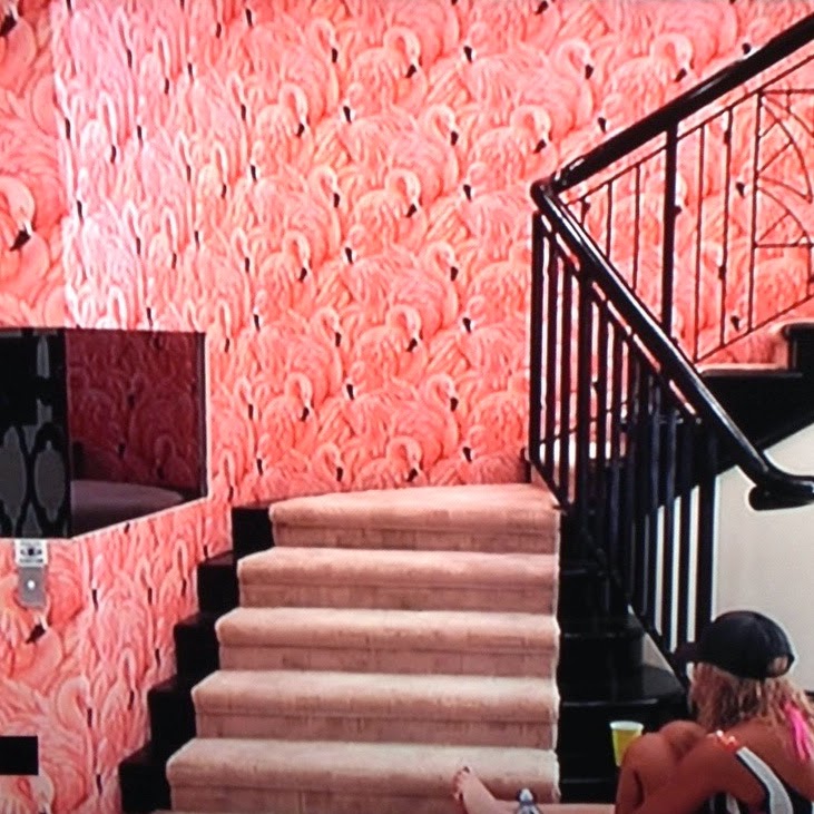 flamingo wallpaper b&q,pink,wall,stairs,wallpaper,room (724962