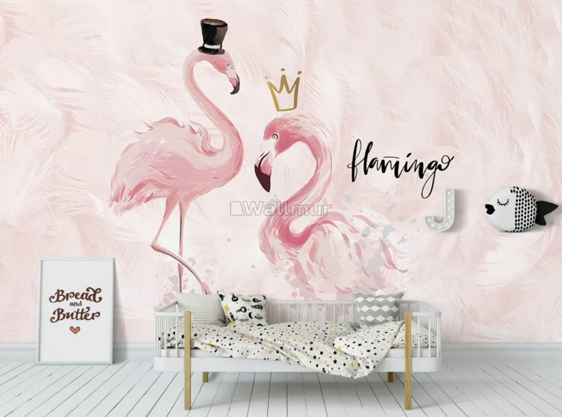 flamingo wallpaper b&q,pink,bird,flamingo,water bird,wallpaper (724967