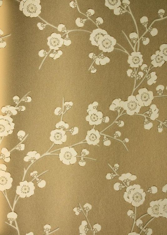 papier peint crème et or b & q,fond d'écran,modèle,textile,art floral,plante