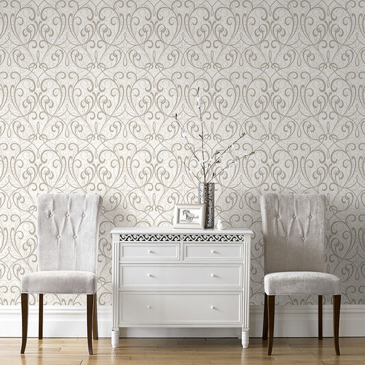 cream and gold wallpaper b&q,wall,wallpaper,furniture,room,table