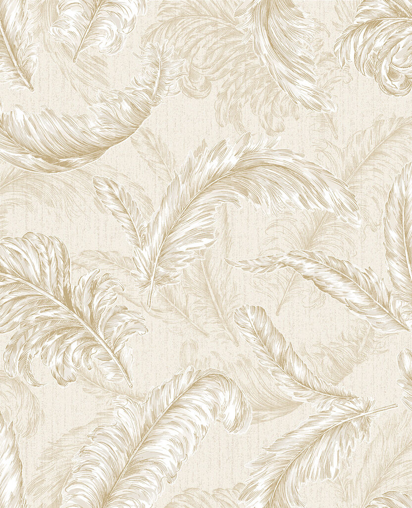 cream and gold wallpaper b&q,wallpaper,pattern,feather