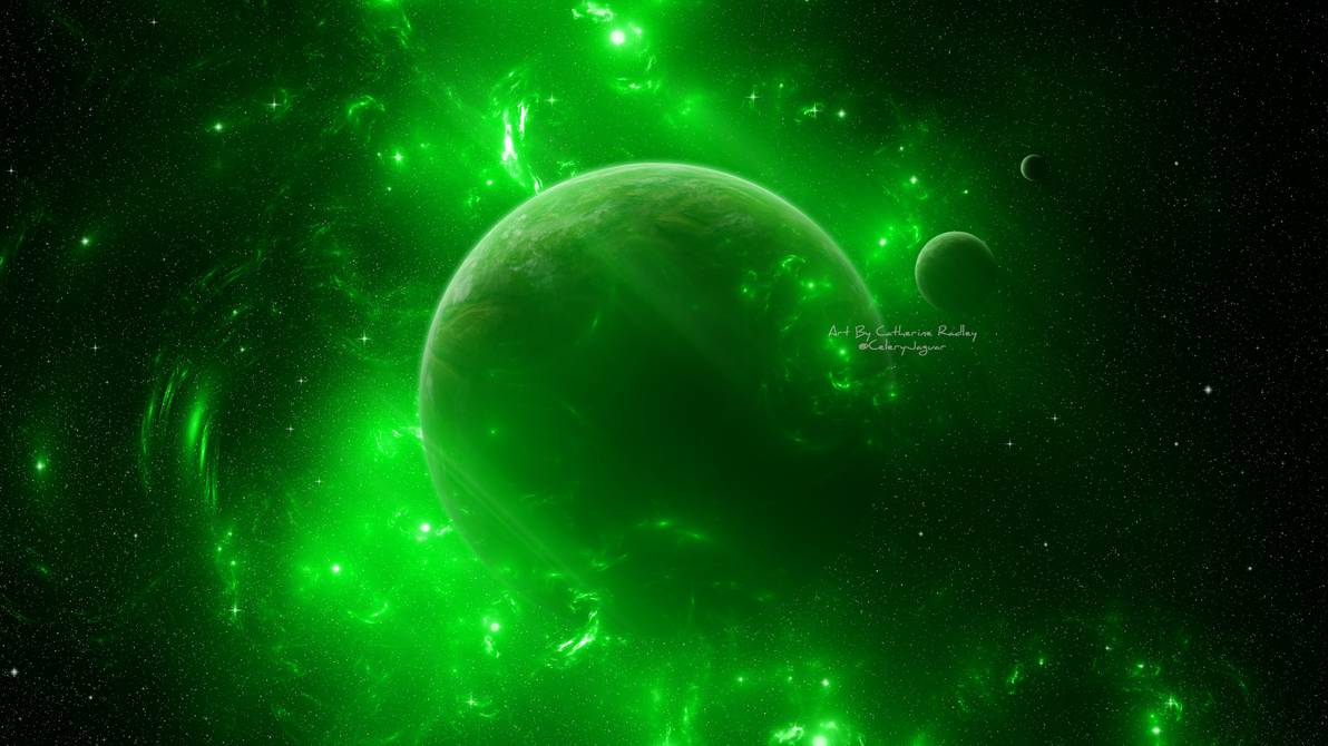 grüne tapete b & q,grün,natur,astronomisches objekt,weltraum,licht