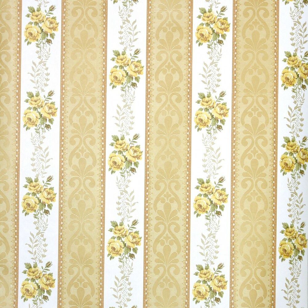 cheap floral wallpaper,yellow,pattern,brown,line,textile (726057) WallpaperUse
