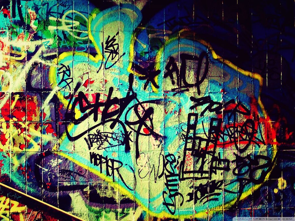papier peint graffiti b & q,graffiti,art,art de rue,art psychédélique,mur