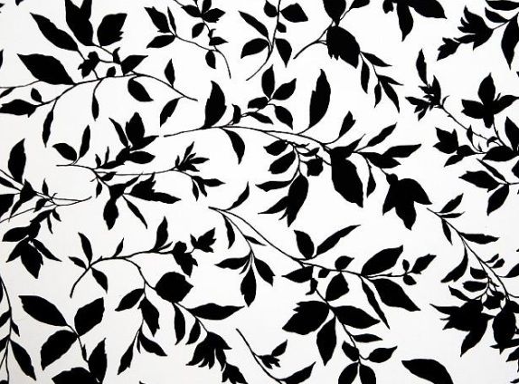 vintage wallpaper b&q,leaf,pattern,black and white,monochrome photography,branch