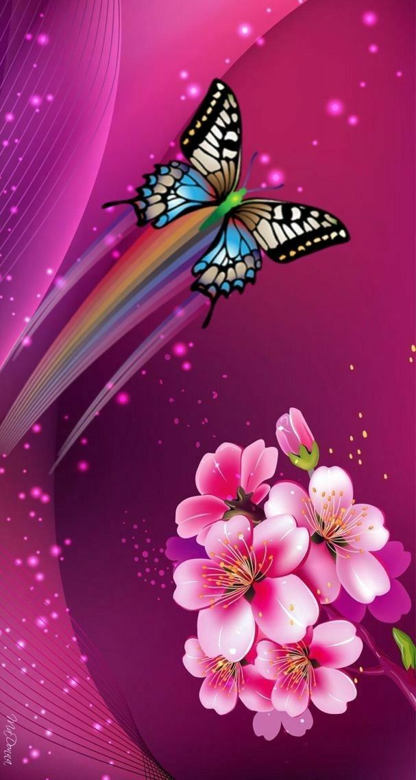 butterfly wallpaper b&q,butterfly,pink,insect,moths and butterflies,pollinator