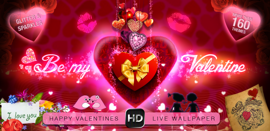 san valentino live wallpaper gratis,cuore,san valentino,amore,rosa,evento