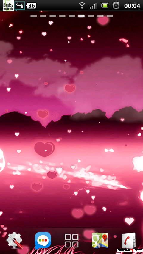 free valentine live wallpaper,sky,pink,red,violet,purple