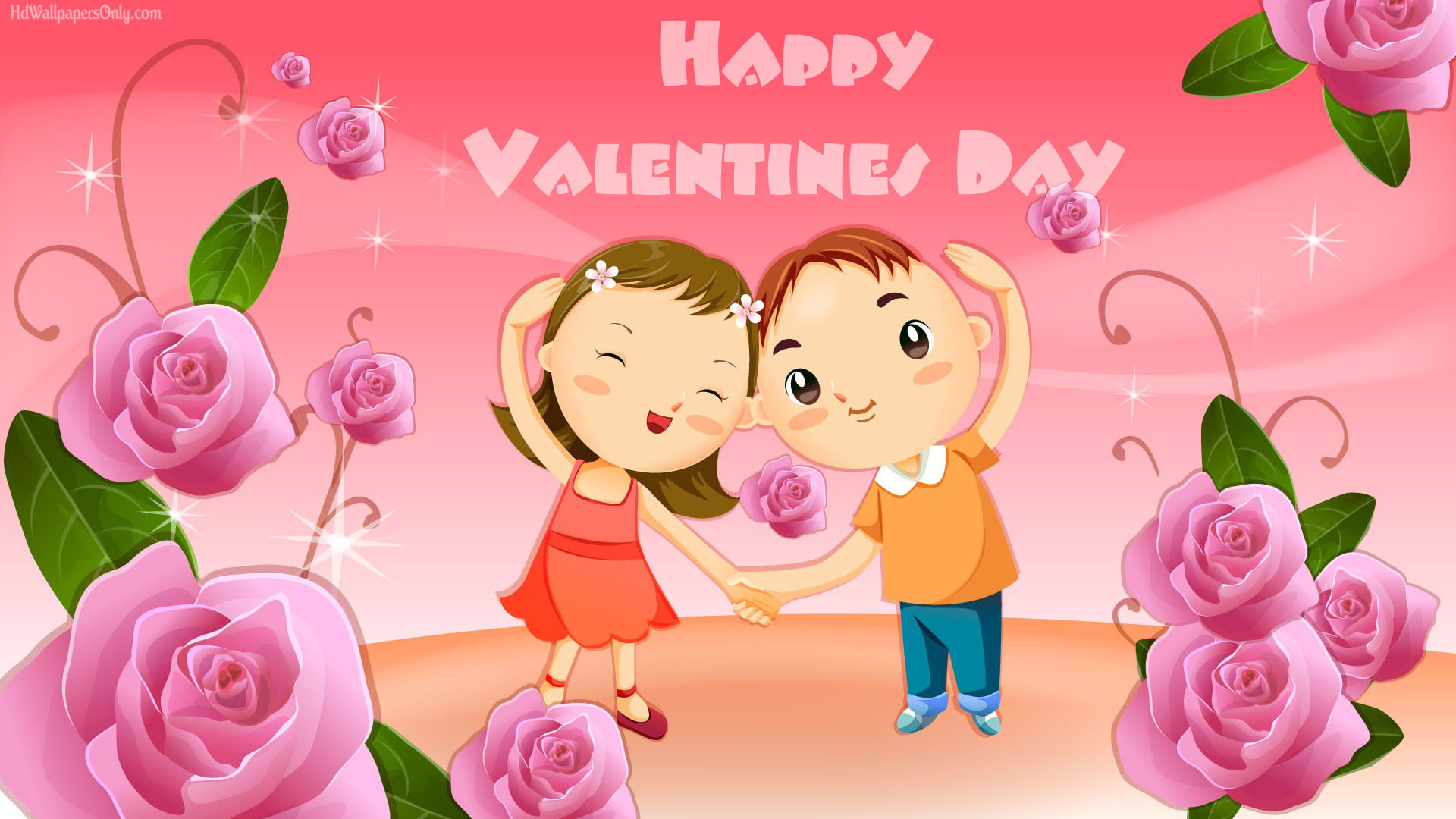 süße valentinstag tapeten,karikatur,rosa,animierter cartoon,liebe,illustration