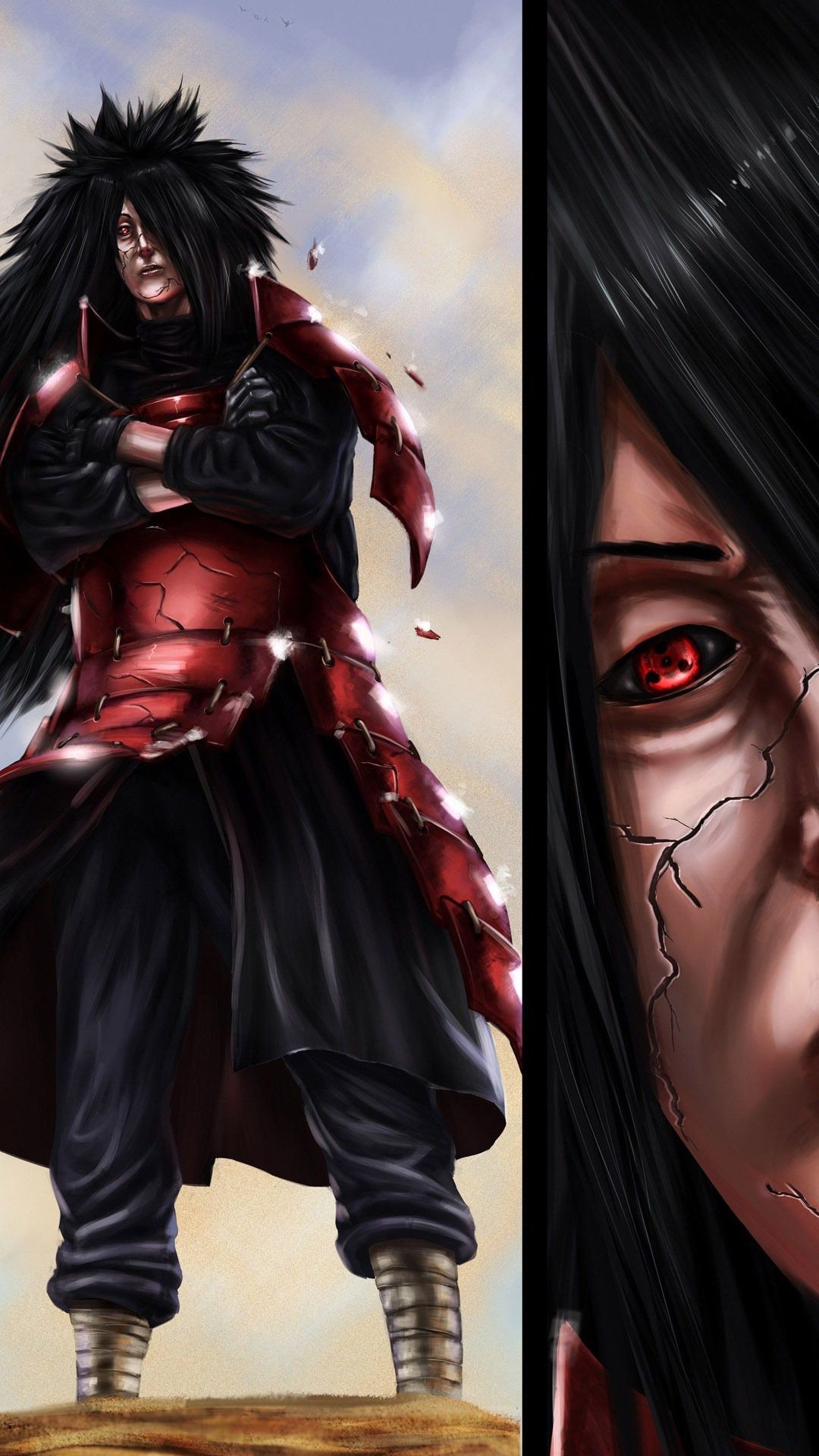 madara wallpaper android,cg artwork,anime,fictional character,illustration,black hair