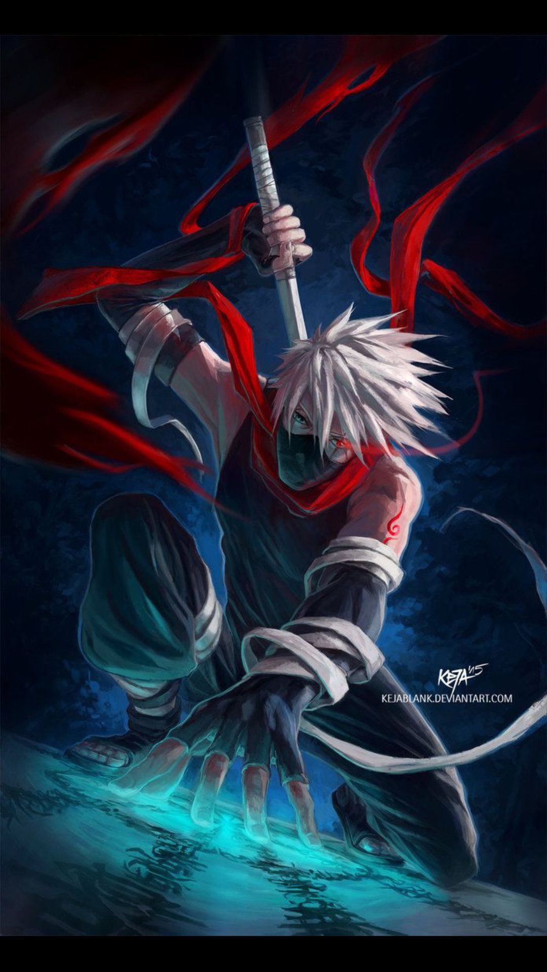 kakashi wallpaper iphone,cg artwork,illustration,graphic design,fictional character,anime