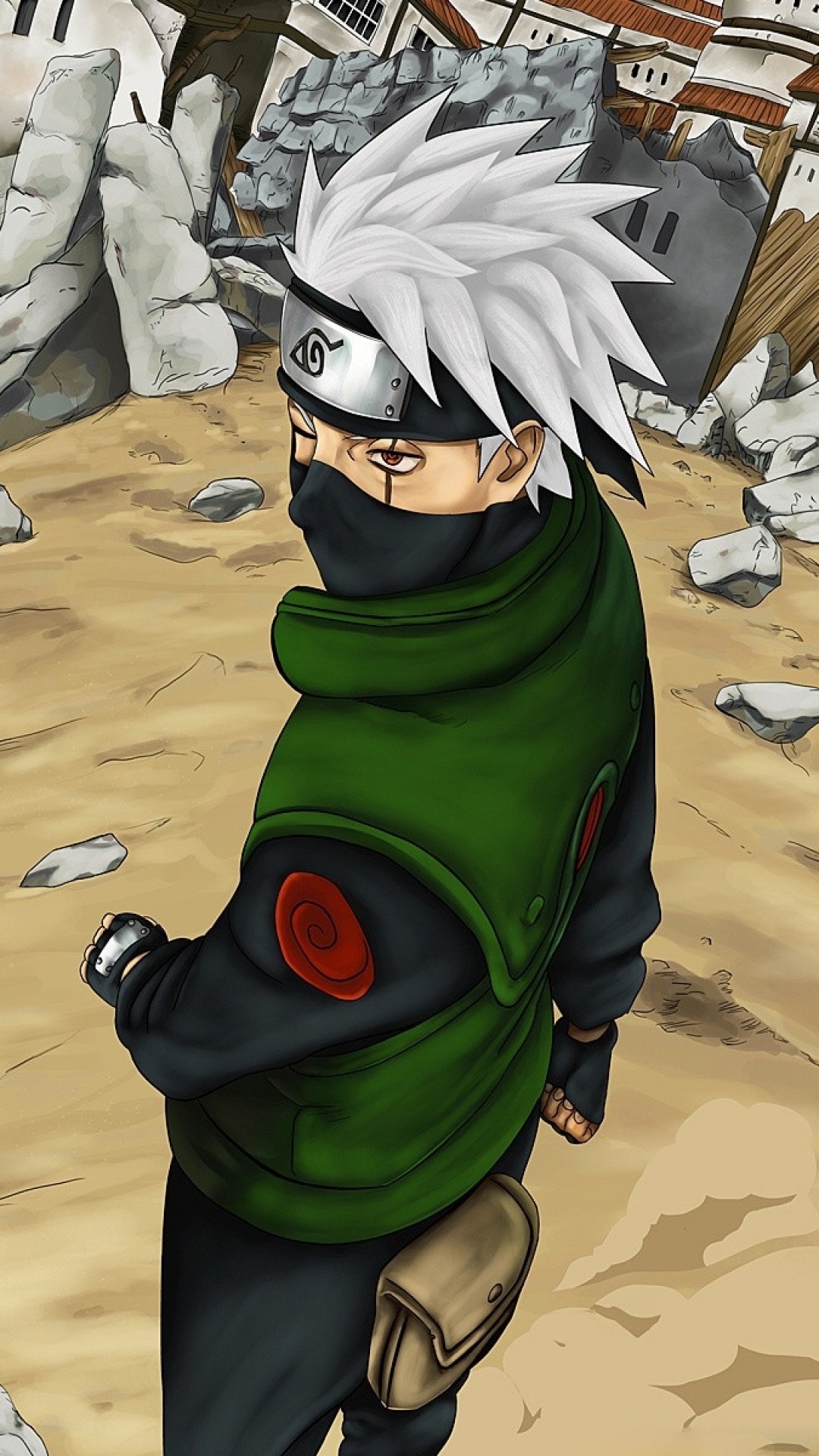 fond d'écran kakashi iphone,naruto,anime,dessin animé,animation,personnage fictif