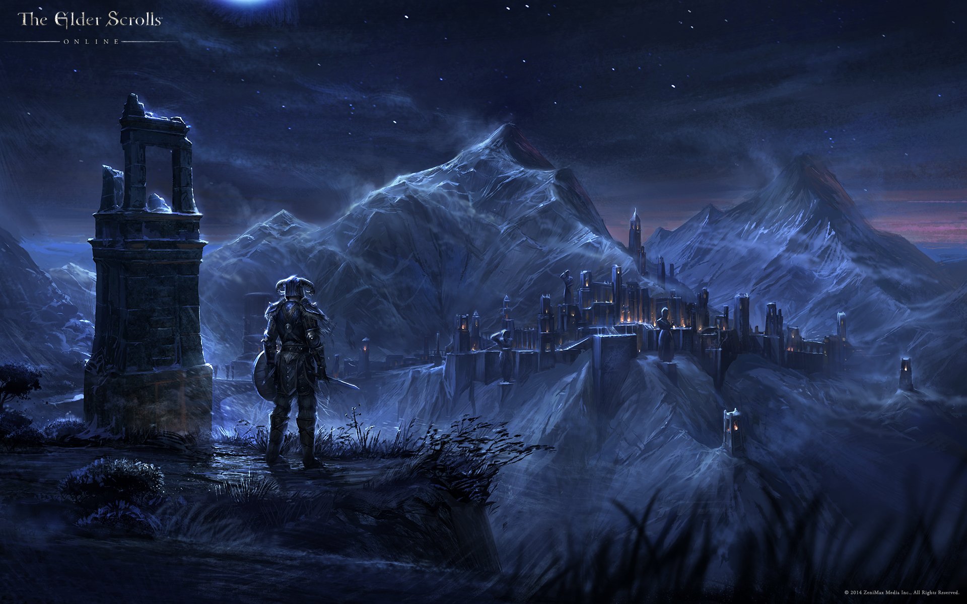 elder scrolls online wallpaper hd,action adventure game,sky,adventure game,pc game,darkness