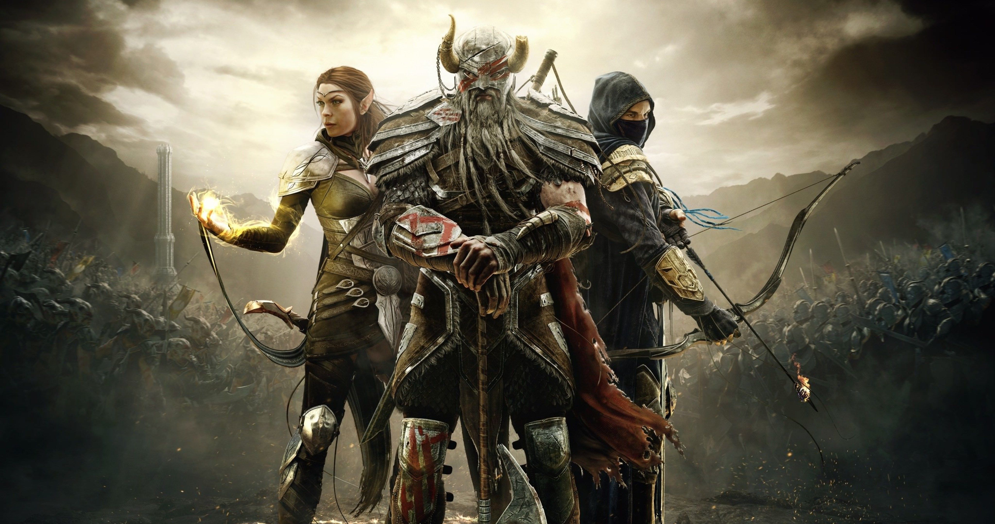 teso wallpaper,action adventure game,pc game,cg artwork,fictional character,movie
