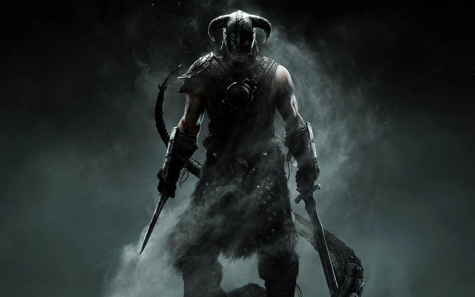 skyrim wallpaper android,darkness,pc game,demon,human,cg artwork