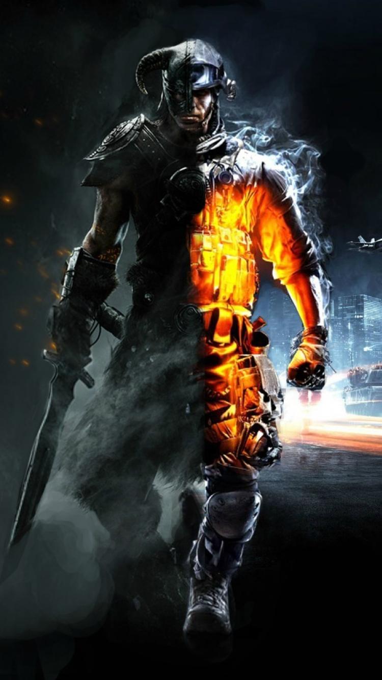skyrim mobile wallpaper,action adventure game,movie,fictional character,action film,poster