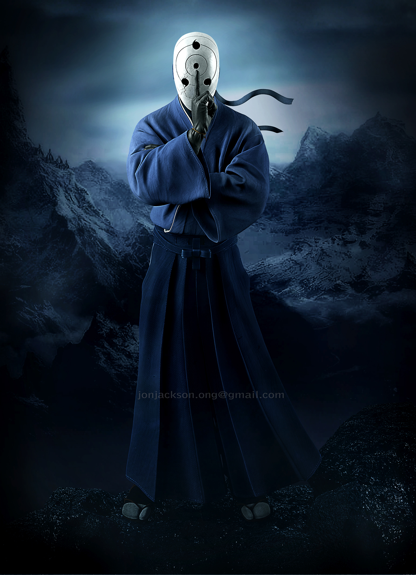 wallpaper obito 3d,darkness,outerwear,photography,fictional character,cg artwork