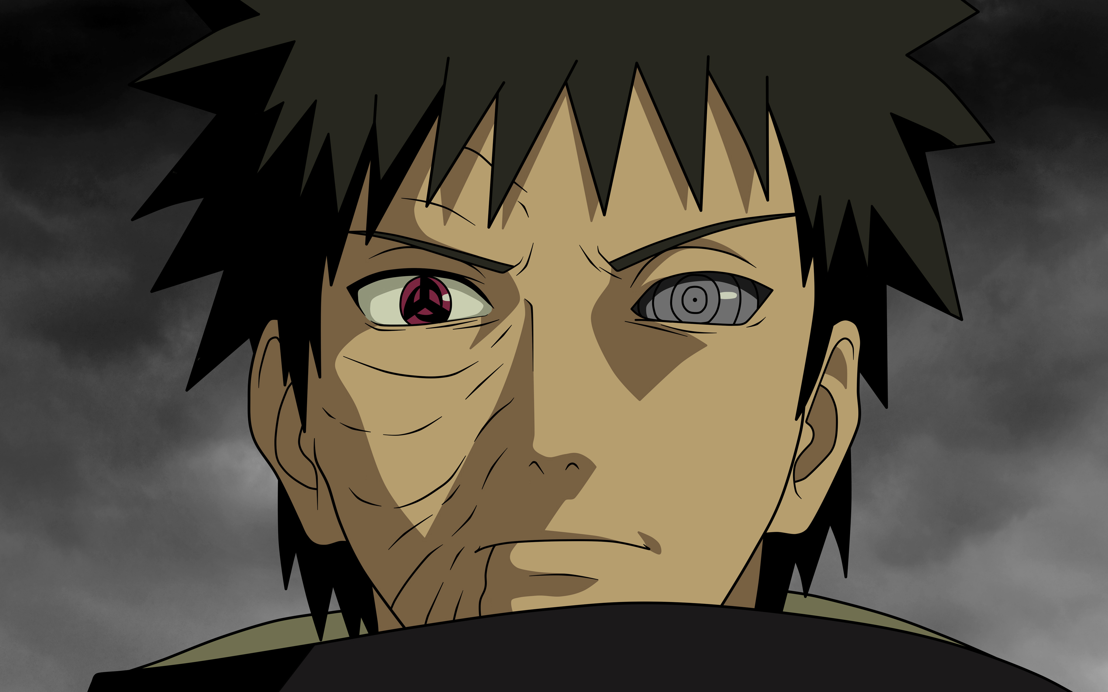 wallpaper obito 3d,cartoon,anime,forehead,mouth,illustration