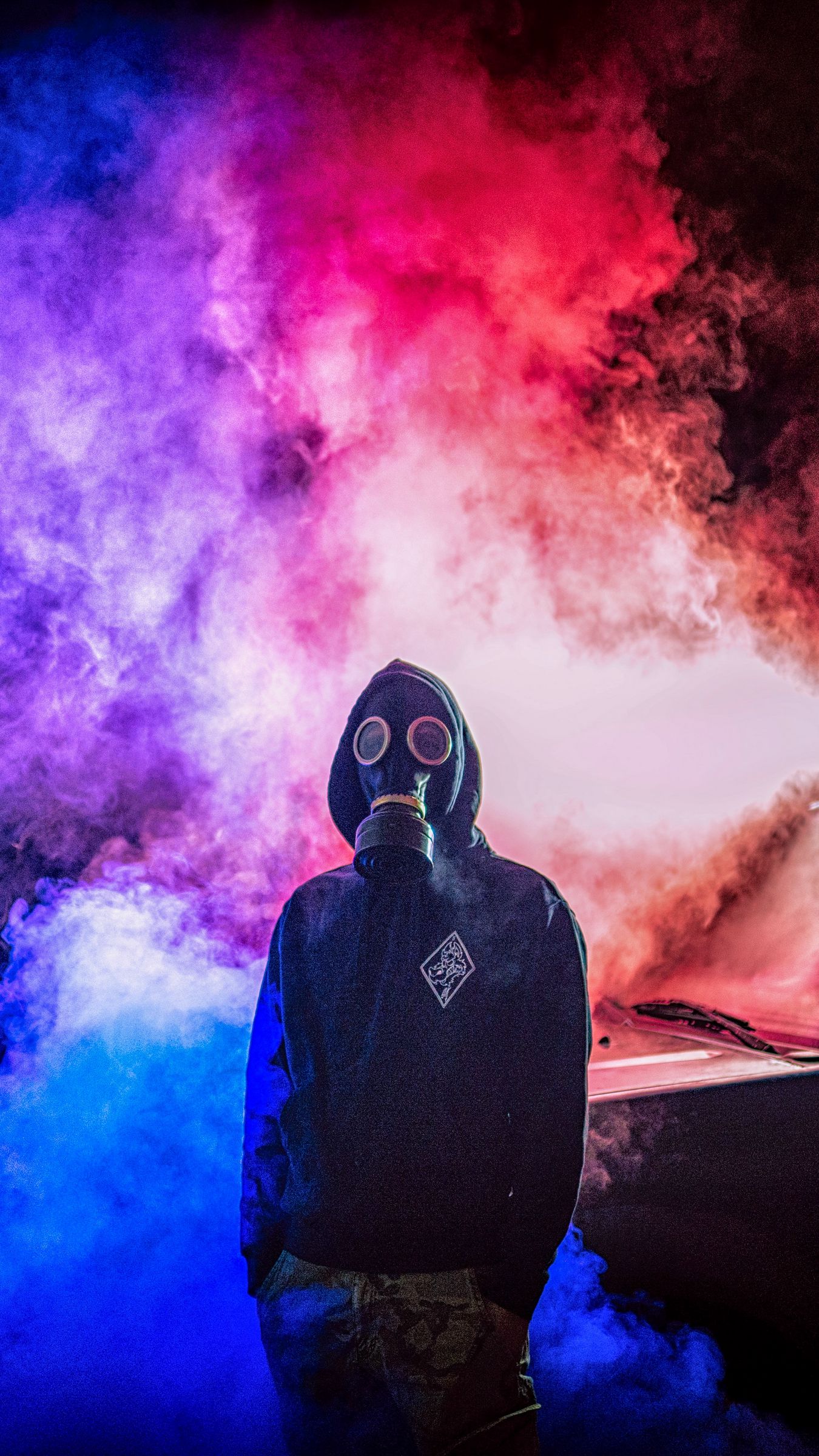 mask man wallpaper,personal protective equipment,gas mask,mask,smoke,costume