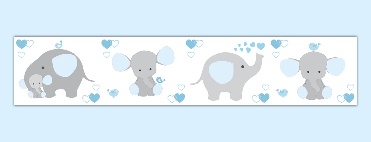 elephant wallpaper border,elephant,elephants and mammoths,design,wall