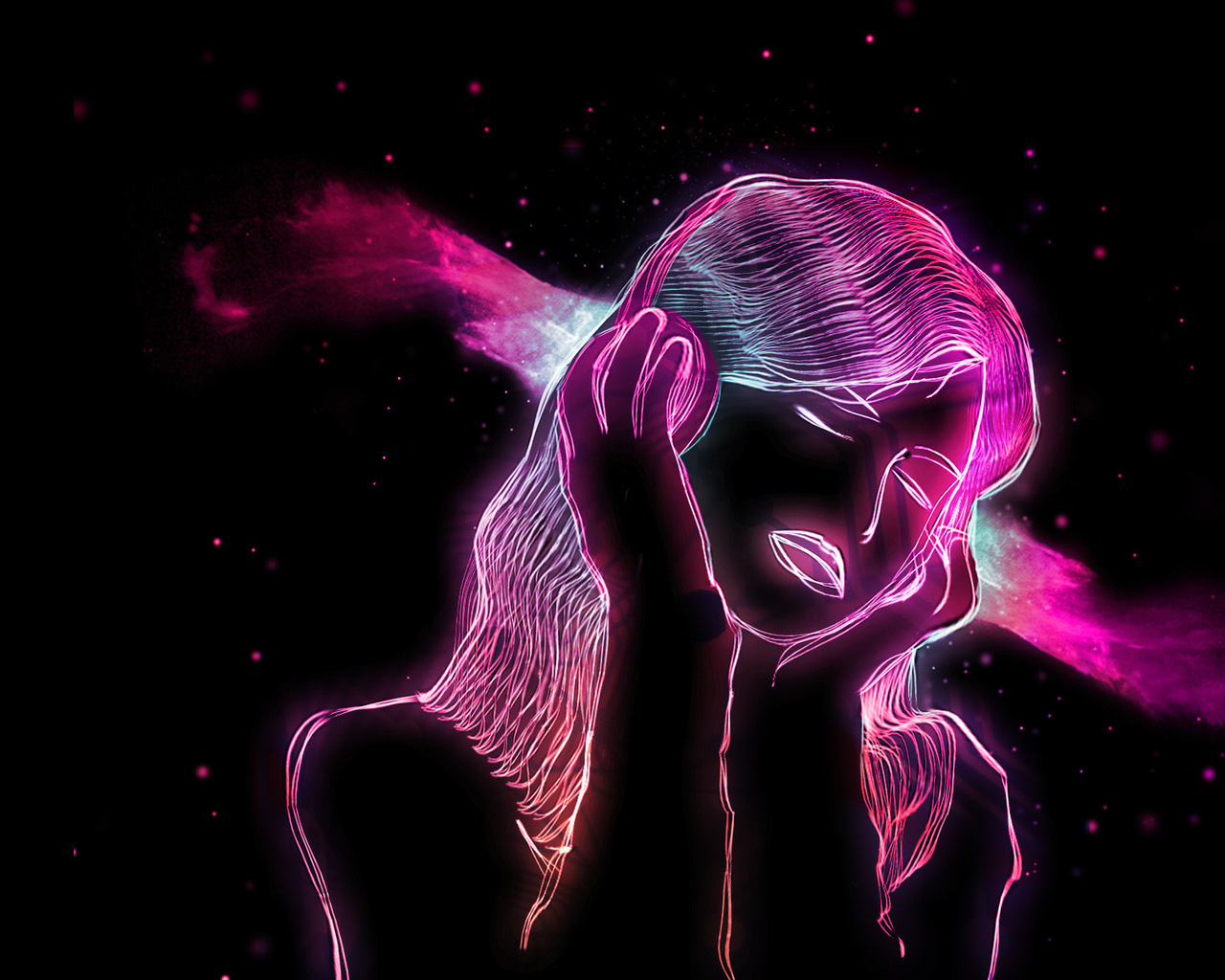 neon 3d wallpaper,rosa,viola,leggero,viola,disegno grafico