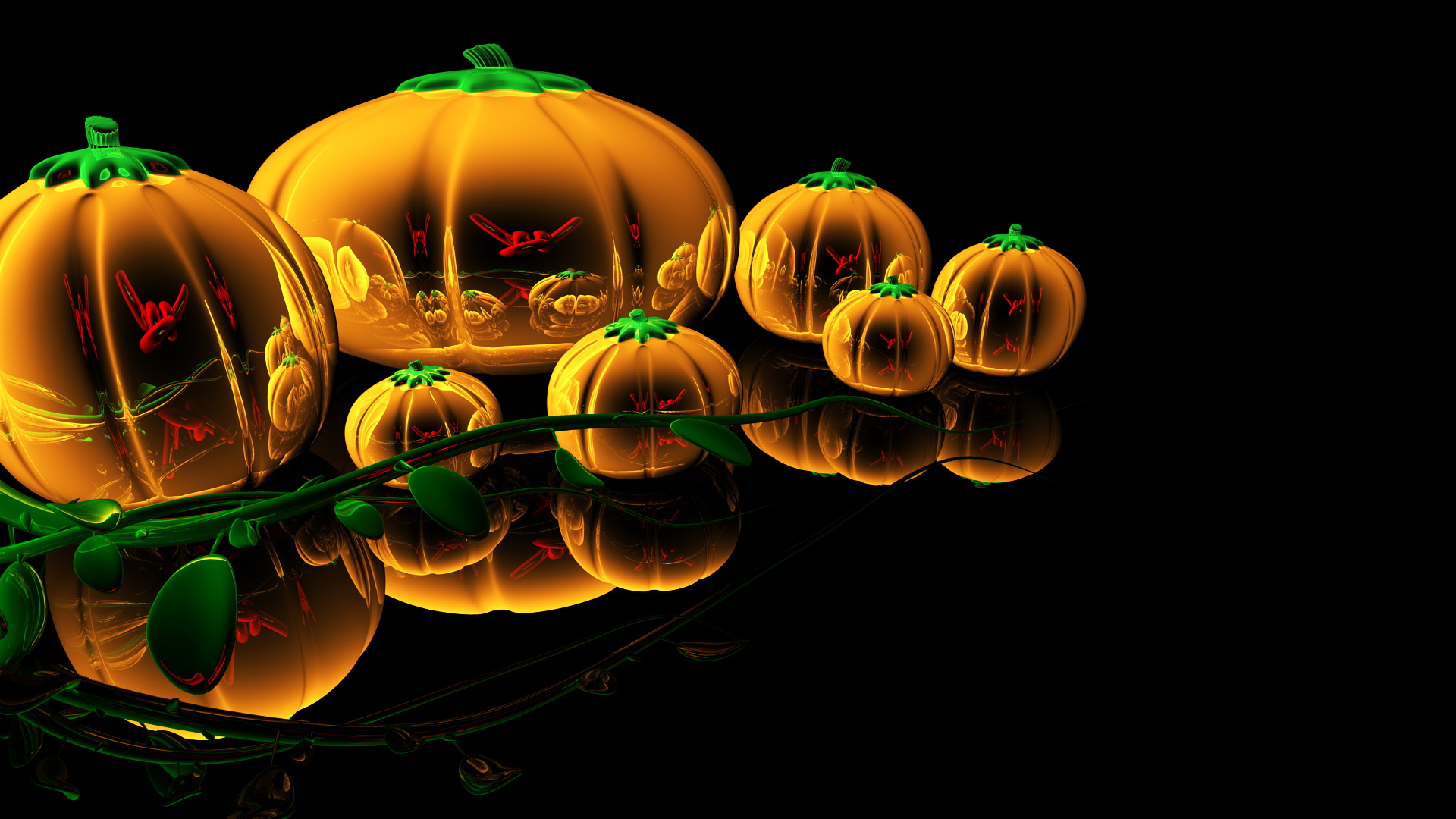 halloween 3d wallpaper,light,orange,night,event,still life photography