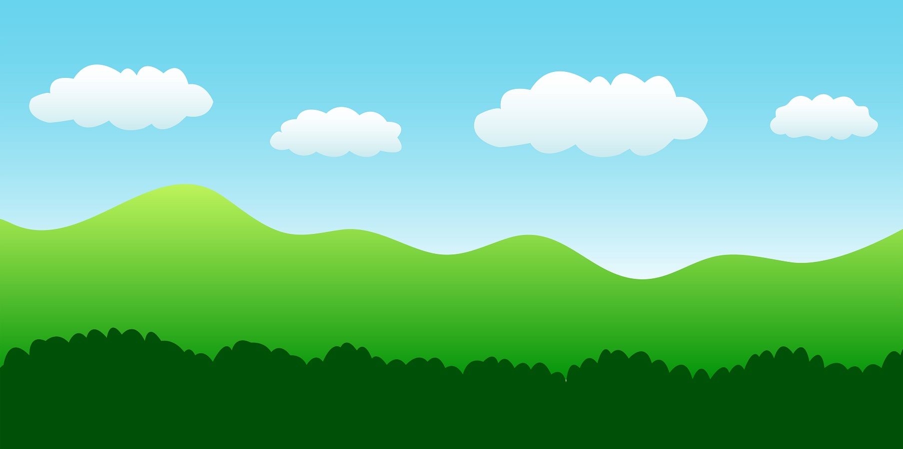 cartoon nature wallpaper,green,sky,natural landscape,nature,daytime