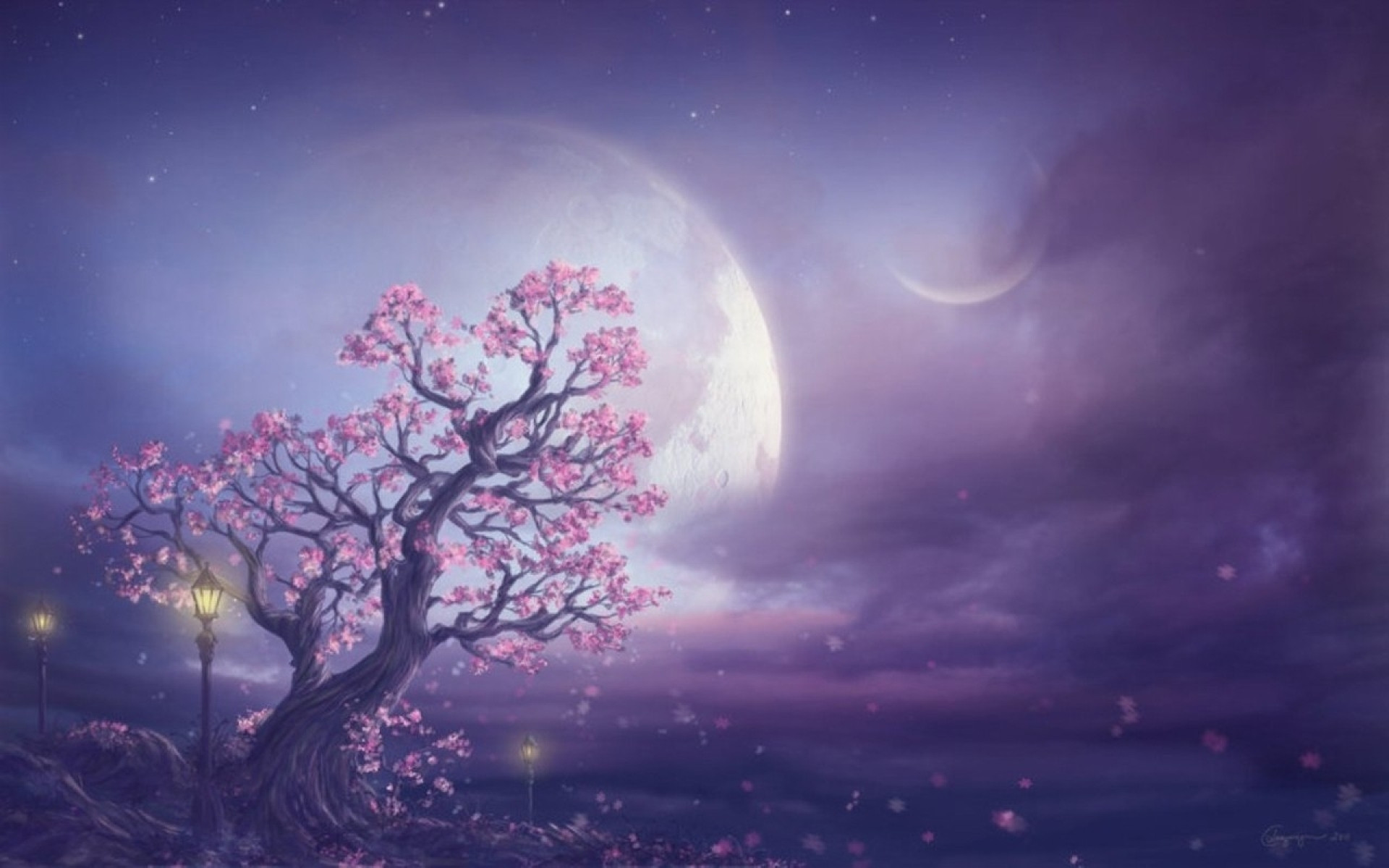妖精の壁紙無料,空,自然,雰囲気,自然の風景,紫の