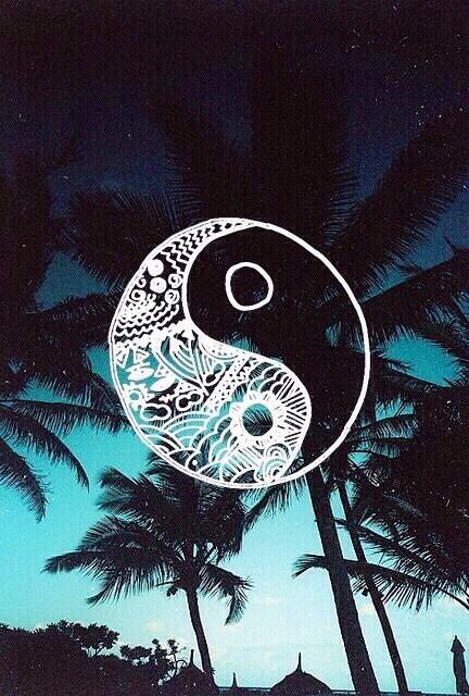 yin yang wallpaper tumblr,graphic design,illustration,organism,tree,font