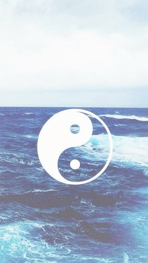 papier peint yin yang tumblr,vague,horizon,mer,océan,l'eau