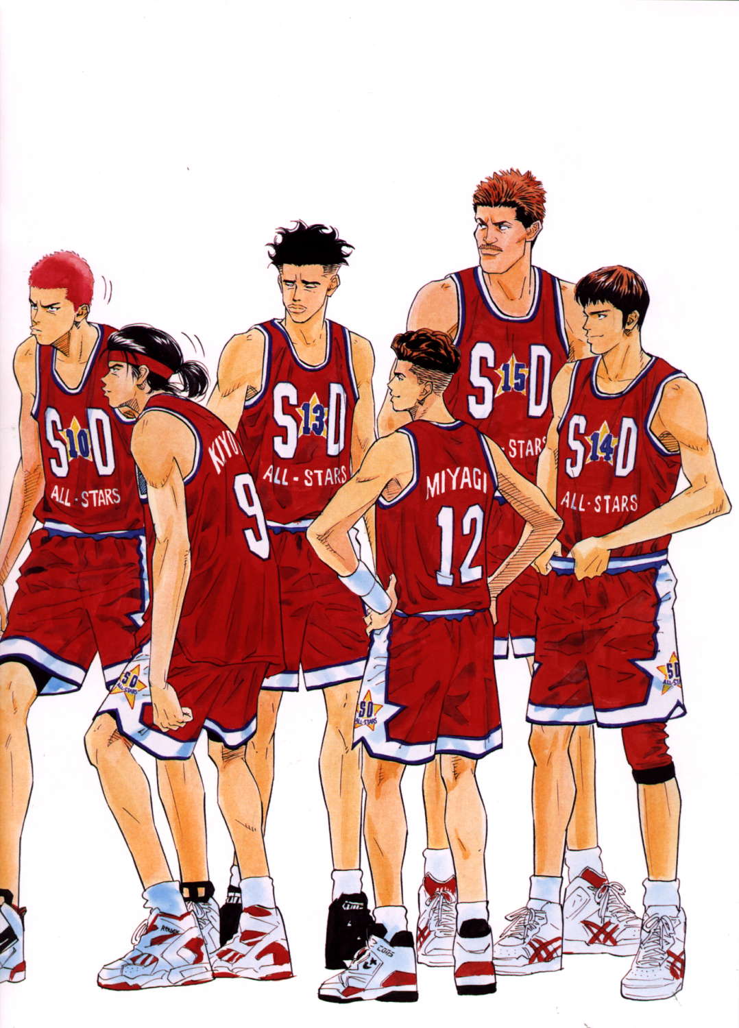 slam dunk wallpaper hd,team sport,basketball player,sports uniform,ball game,player
