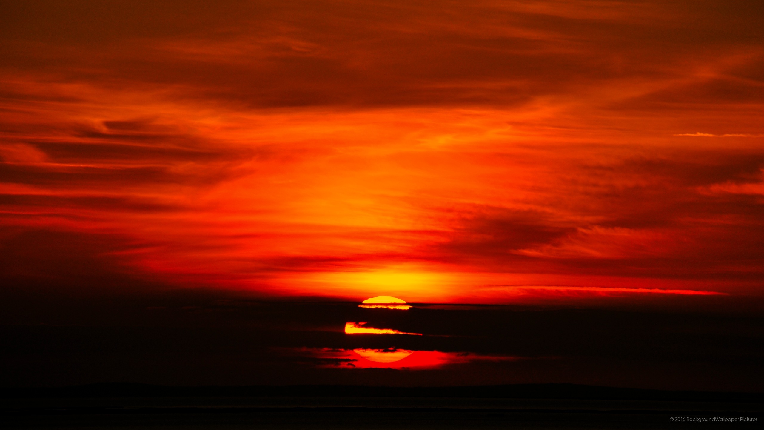 letv壁紙hd,空,残照,朝の赤い空,地平線,日没