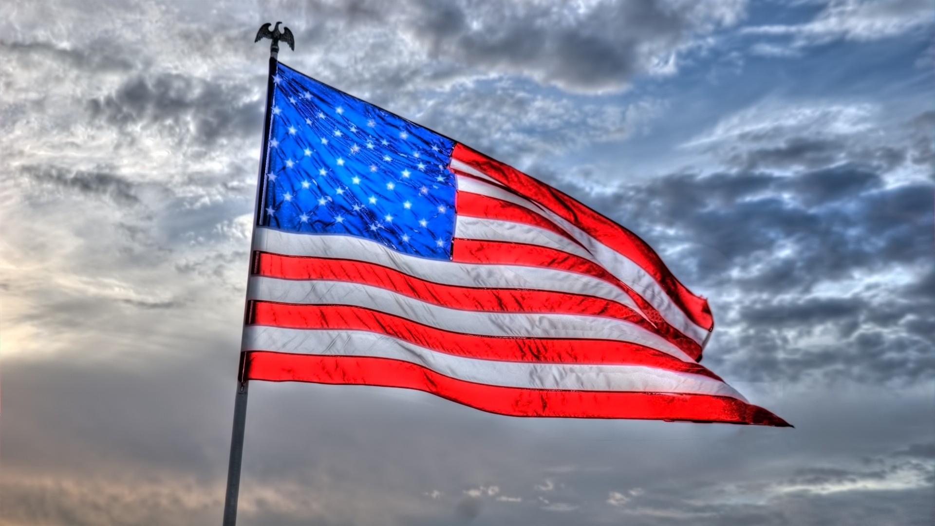 상태 벽지,깃발,미국 국기,하늘,구름,적운
