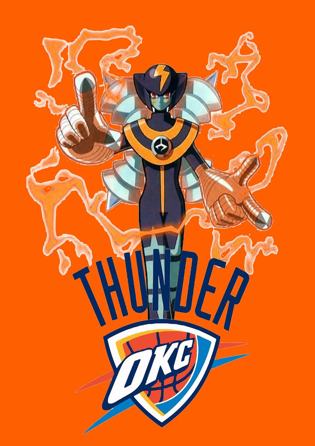 okc thunder iphone wallpaper,logo,orange,poster,illustration,font