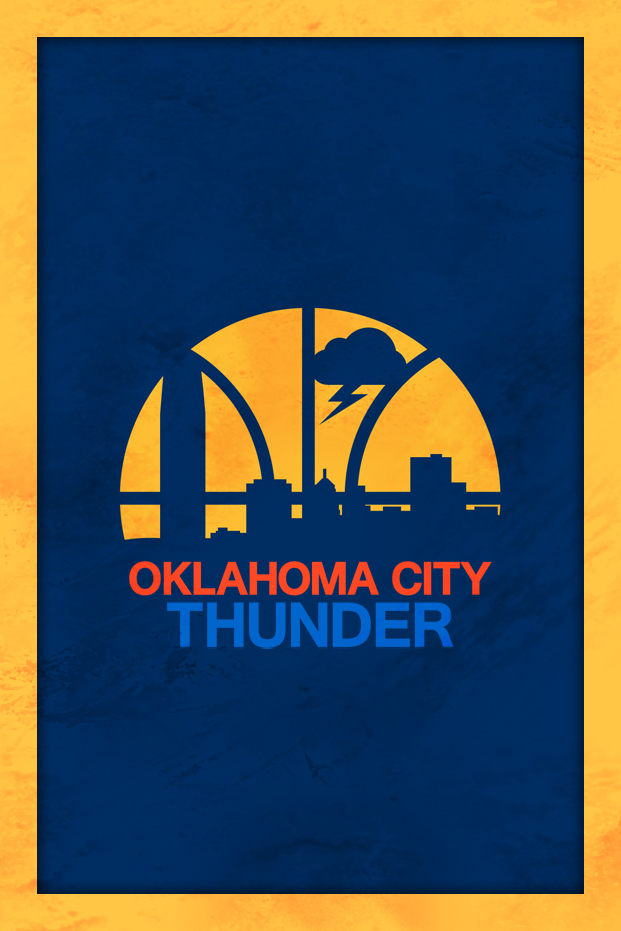 okc donner iphone wallpaper,poster,text,schriftart,elektrisches blau,grafik