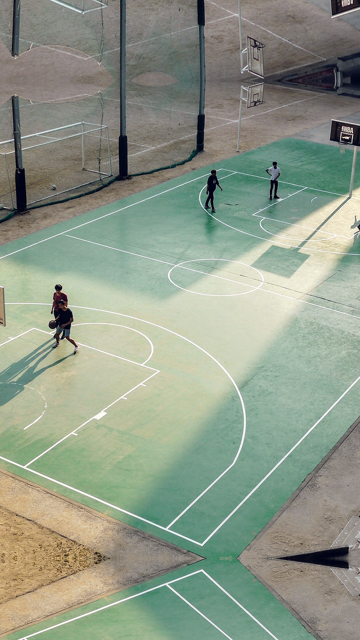 fond d'écran nba iphone 6,futsal,des sports,sol,joueur,équipement sportif