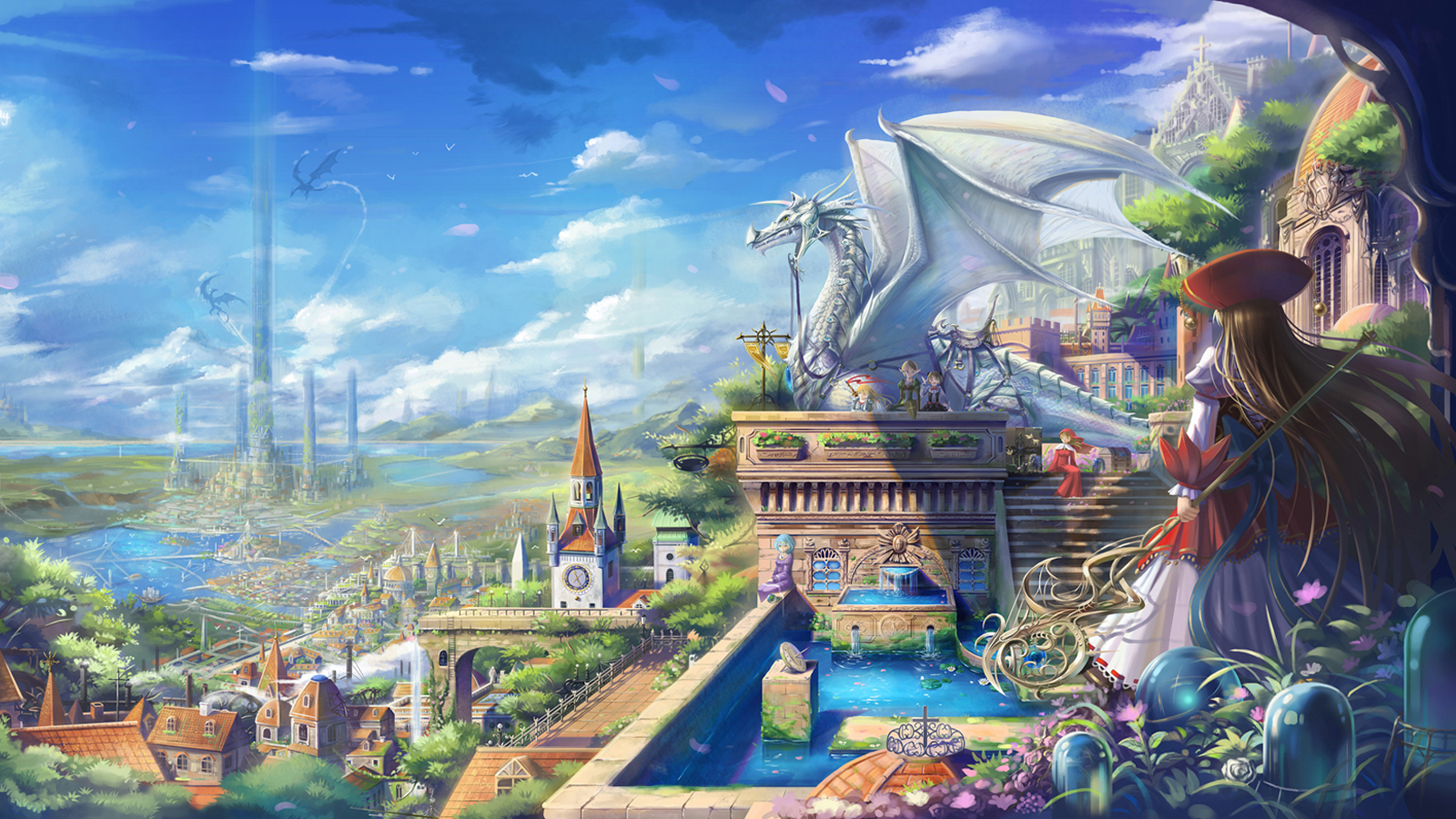 dragon city wallpaper,strategy video game,adventure game,games,action adventure game,cg artwork