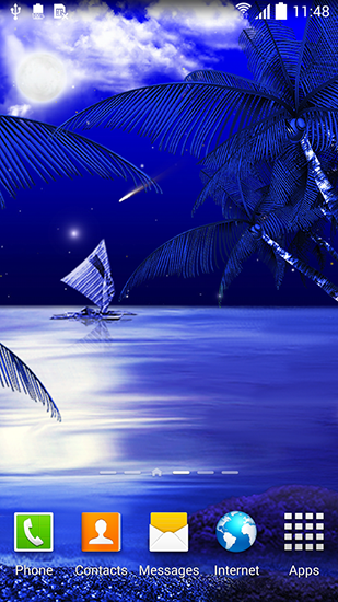 strand echte live wallpaper,blau,majorelle blau,kobaltblau,elektrisches blau,himmel