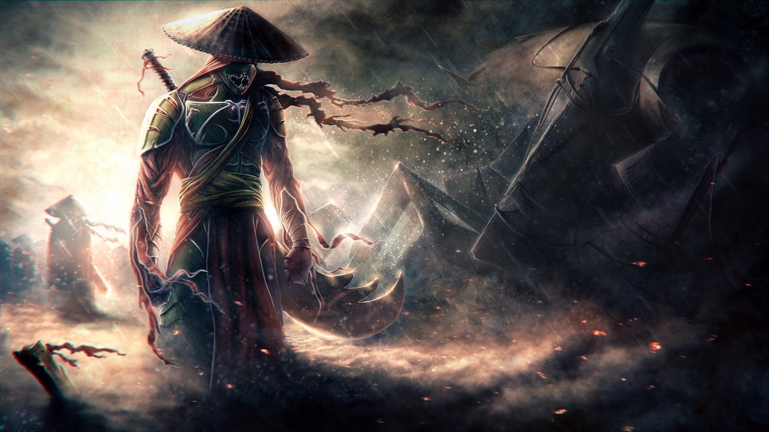 samurai warrior wallpaper,action adventure game,cg artwork,demon,illustration,darkness