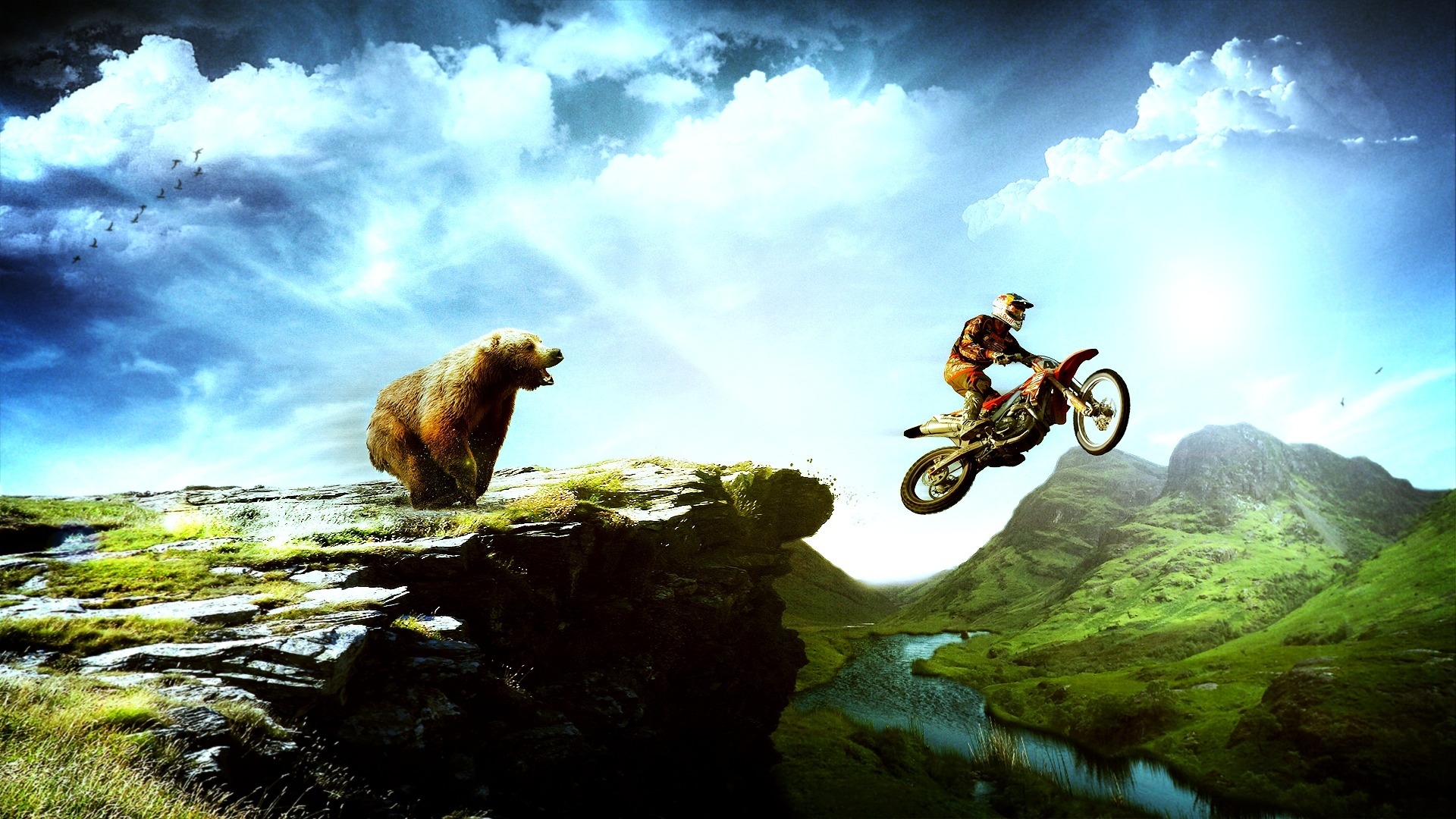 moto x play wallpaper hd,natur,fahrzeug,himmel,extremsport,mountainbiking