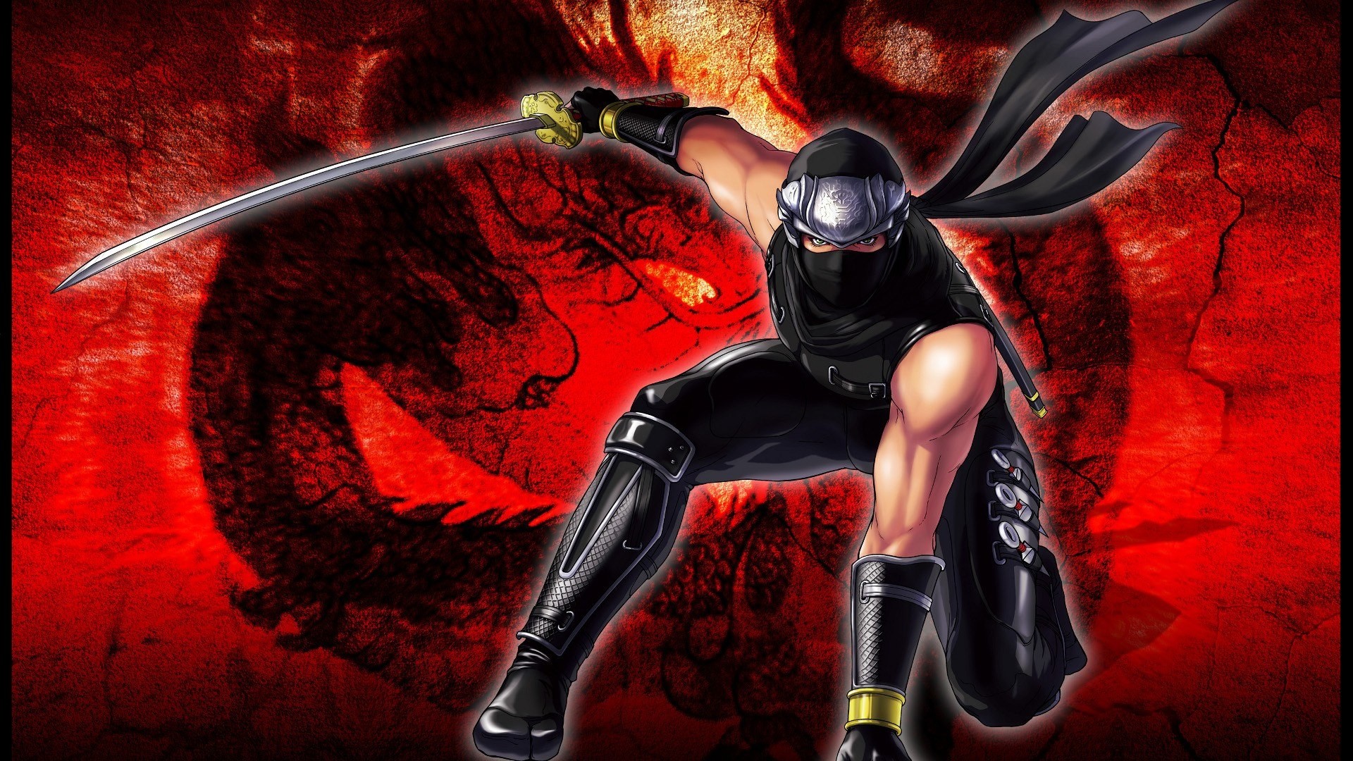 ninja gaiden wallpaper,action adventure game,demon,cg artwork,fictional character,illustration