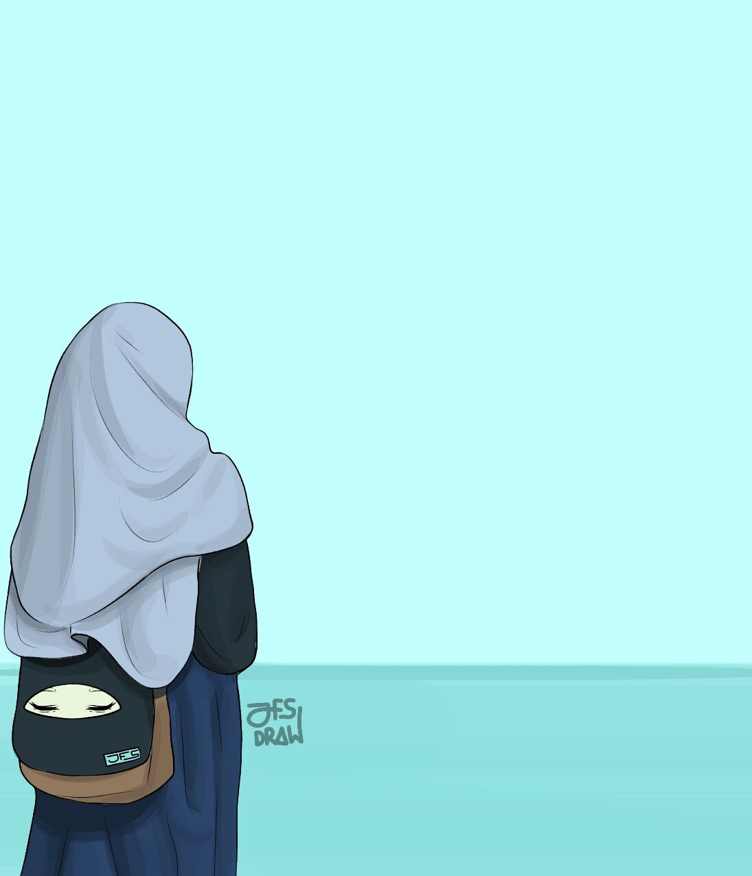 Wallpaper Wanita Berhijab Cartoon Illustration Fictional Character Art 738272 Wallpaperuse