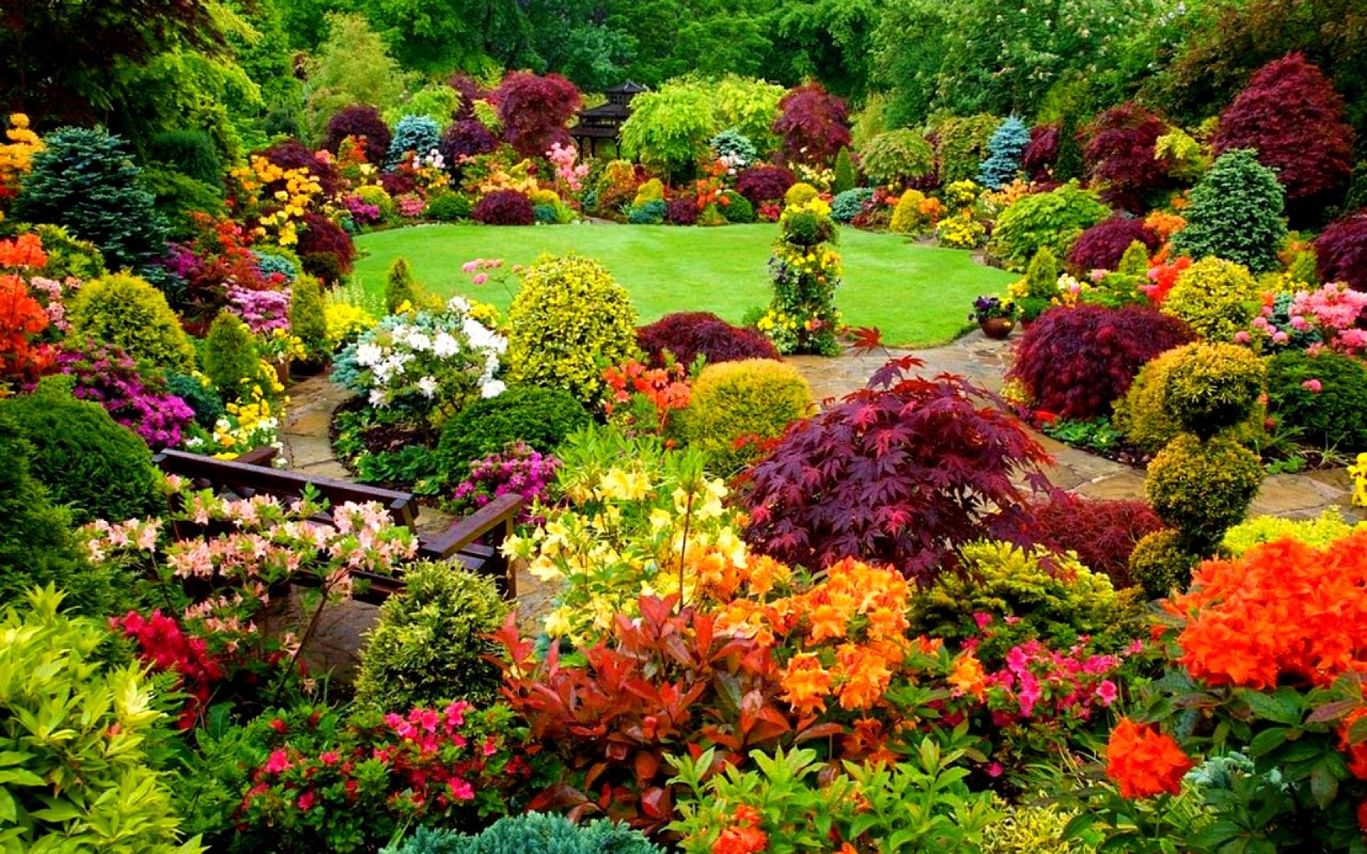 carta da parati taman bunga terindah di dunia,giardino,fiore,natura,pianta,giardino botanico