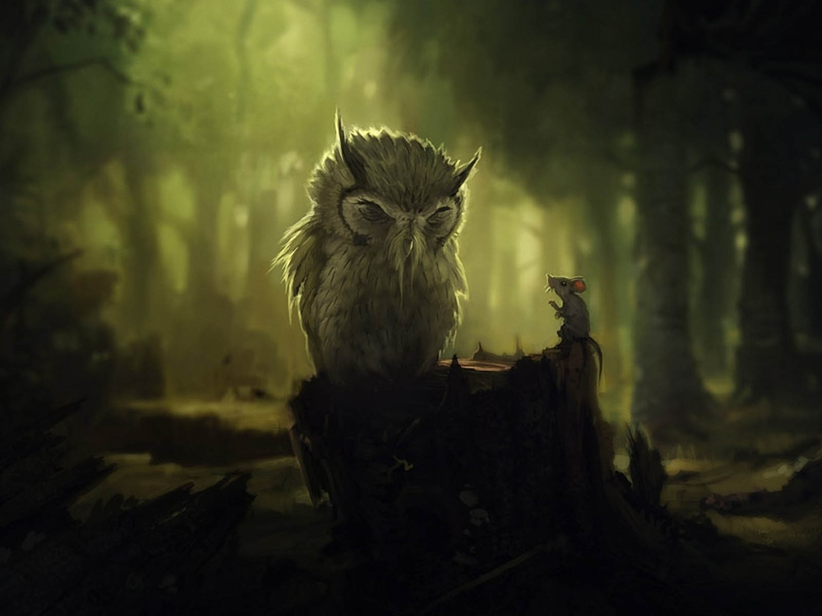 funny wallpaper pics,darkness,screenshot,digital compositing,fiction,owl