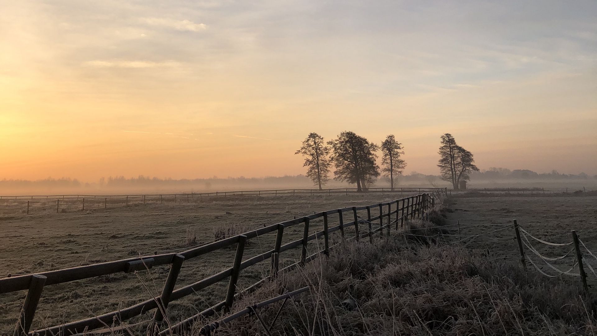 hintergrundbild herunterladen 1920x1080,natürliche landschaft,himmel,morgen,nebel,horizont