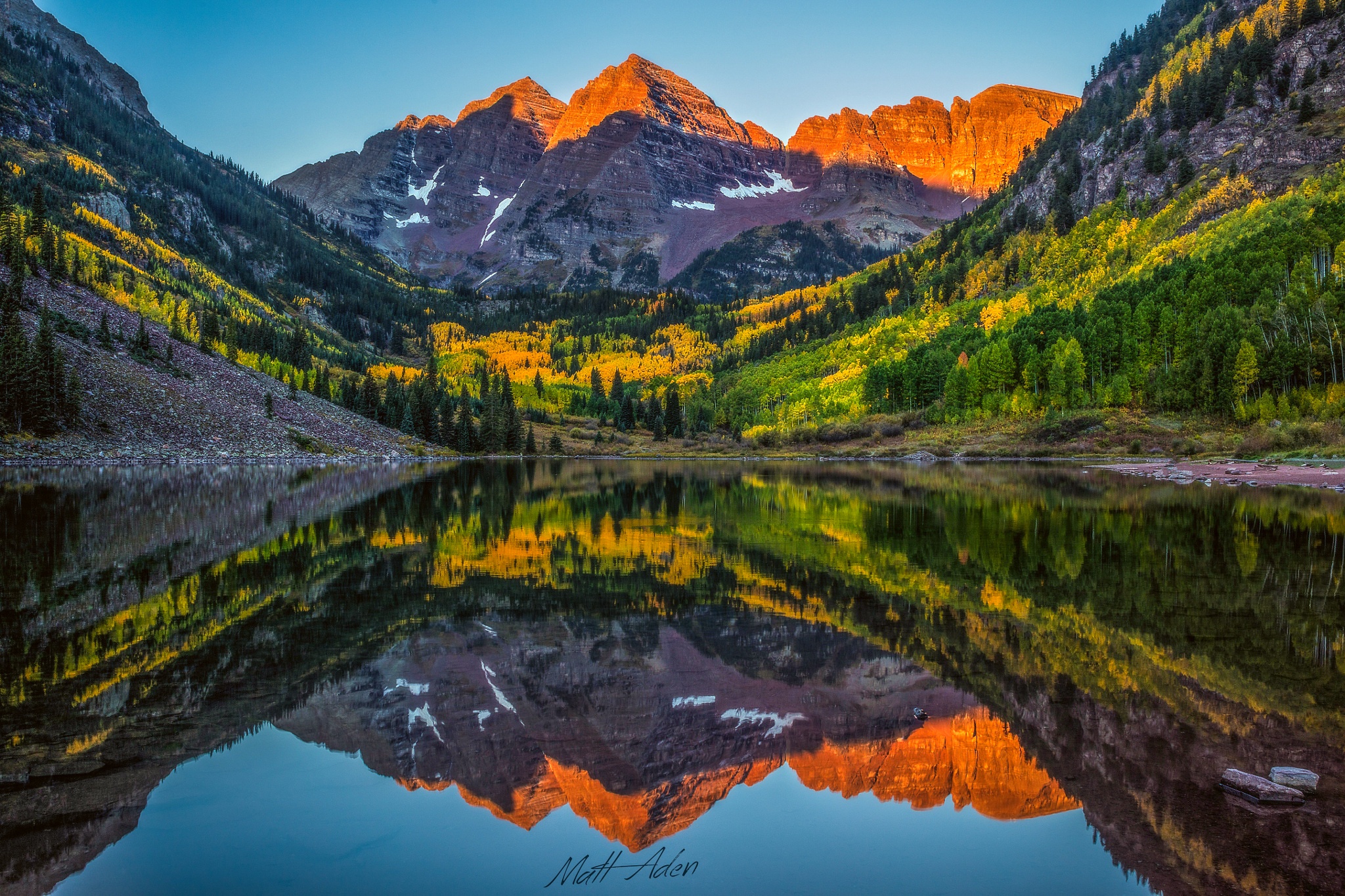 fond d'écran des montagnes du colorado,réflexion,paysage naturel,la nature,montagne,ciel