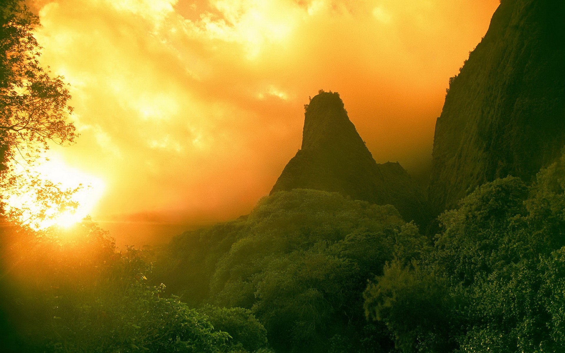 haiti wallpaper,nature,natural landscape,green,sky,vegetation