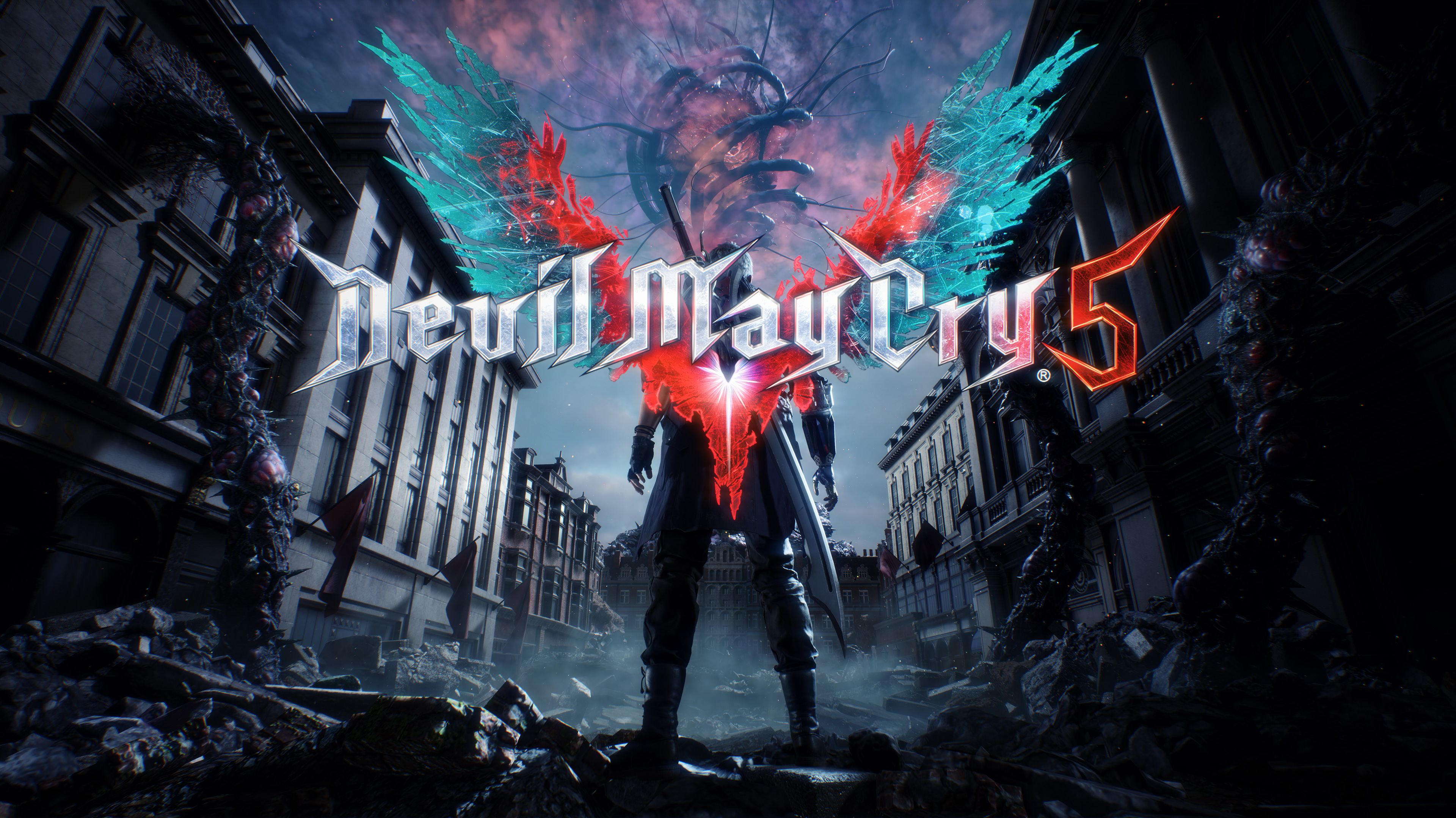 devil may cry 5 wallpaper,action adventure game,darkness,pc game,movie,fictional character